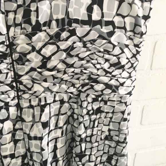 Anthropologie X Adrianna Papell Mini Dress Animal print Babydoll Mobwife 14 - Picture 9 of 12